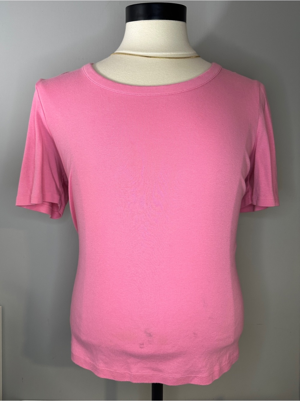 Talbots Cotton Coral Short Sleeve Crewneck Tee
